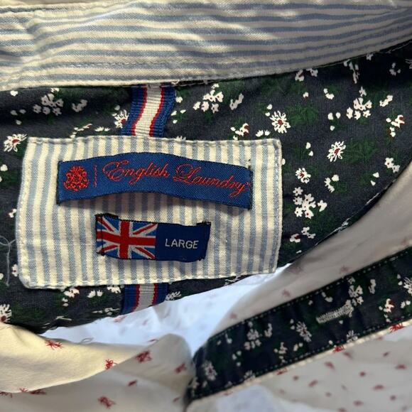 Mens Shirt Size Large Button Down Casual Palm Trees Tropical Vacation - Picture 4 of 5